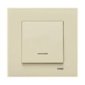 Выключатель 1кл с подсв с/у крем IP20 Karre Viko (1/12/120) Выключатель 1кл с подсв с/у крем IP20 Karre Viko (1/12/120)