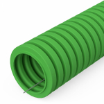 Труба гофрированная пластиковая поливинилхлорид (пвх) зеленый 20мм/14.1мм 350Н -40-60°C IP66 ПРОМРУКАВ Без серии