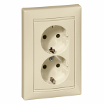 Розетка 2гн с З/К с/у крем в сборе 16А Valena DIY Legrand Розетка 2гн с З/К с/у крем в сборе 16А Valena DIY Legrand