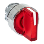 Исполнительный механизм переключателя ХB4 красный на 3 положения возвратный без фиксации, с подсветкой с короткой ручк IP65 EKF