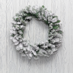 Заснеженный еловый венок NEON-NIGHT Ø 60 см, ПВХ Заснеженный еловый венок NEON-NIGHT Ø 60 см, ПВХ