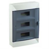 Бокс ЩРН-П-36мод настен пласт бел (дв.прозр) 3 ряда IP40 Makel (1/4)