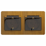 Розетка 2гн с З/К с крыш. шторки с/у дуб в сборе 16А IP44 Glossa Systeme Electric (1/10/60) Розетка 2гн с З/К с крыш. шторки с/у дуб в сборе 16А IP44 Glossa Systeme Electric (1/10/60)