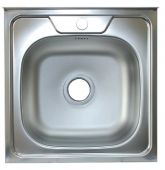 Накладная кухонная мойка 50 см,глуб.13см.нерж.сталь50х50 V-406 Владикс(1/20)
