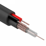 Кабель для видеонаблюдения KBK-П-2x0,75 (CU/CU) (96%) (200м/бухта) черн OUTDOOR REXANT (1/1)