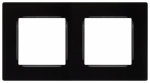 Рамка для розеток и выключателей ЭРА Серия 12 12-5202-06 на 2 поста, Классик, чёрный Рамка для розеток и выключателей ЭРА Серия 12 12-5202-06 на 2 поста, Классик, чёрный