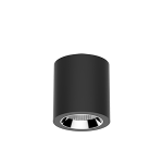 Светодиодный светильник VARTON DL-02 Tube накладной 125х135 мм 18 Вт 3000 K 35° RAL9005 черный муар