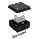 Коробка огнестойкая для о/п 40-0300-FR1.5-4 Е15-Е120 RAL9005 100х100х50 (14 шт/кор) Промрукав