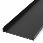 Лоток неперфорированный Стандарт 600х80х3000 (1,0 мм) RAL 9005 (6 м/уп) Промрукав