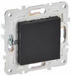 Заглушка с суппортом с/у черный механизм SK-C01Bl SKANDY IEK (1/10/100)