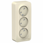 Розетка 3гн без З/К шторки о/у молочный изол.пласт. 16А IP20 Blanca Schneider Electric Розетка 3гн без З/К шторки о/у молочный изол.пласт. 16А IP20 Blanca Schneider Electric