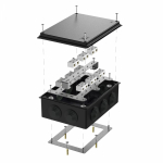 Коробка огнестойкая для о/п 40-0320-FR6.0-4-18-Р Е15-Е60 RAL9005 200х150х75 (5 шт/кор) Промрукав