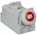 Розетка с мех. блок. ССИ-825 32А-6ч 380В 3P+PE+N IP67 IEK