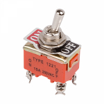 Тумблер 250V 15А (4c) ON-OFF двухполюсный Rexant (1/10/500)