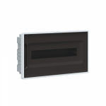 Щиток 18 мод встраиваемый для полых стен FRAME, белый, с тонированной  дверцей, с 2 шинами PEN на 8 и 10 отв.