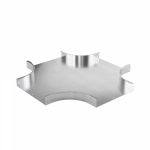 Ответвитель Х-образный 30х300, 1,5 мм, AISI 304 в комплекте с крепежными элементами и соединительными пластинами, необходимыми длямонтажа Ответвитель Х-образный 30х300, 1,5 мм, AISI 304 в комплекте с крепежными элементами и соединительными пластинами, необходимыми длямонтажа