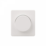 Светорегулятор 300Вт с/у перламутр диммер механизм с рамкой MIELE ROUND KRANZ (1/80)