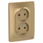 Розетка 2гн без З/К с/у титан 16А Blanca Systeme Electric