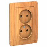 Розетка 2гн без З/К с/у ясень 16А Blanca Systeme Electric Розетка 2гн без З/К с/у ясень 16А Blanca Systeme Electric
