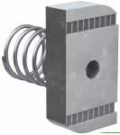 Гайка М6х40 канальная с пружиной IEK (50/500) Гайка М6х40 канальная с пружиной IEK (50/500)