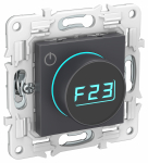 Терморегулятор электронный с подсв с/у графит механизм SK-T01G SKANDY IEK (1/10/100)