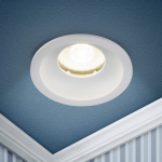 Встраиваемый светильник влагозащищенный ЭРА WR4 SWH MR16/GU5.3 IP44 белый матовый