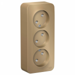 Розетка 3гн без З/К шторки о/у титан изол.пласт. 16А IP20 Blanca Schneider Electric Розетка 3гн без З/К шторки о/у титан изол.пласт. 16А IP20 Blanca Schneider Electric