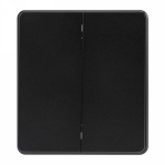 Выключатель 2кл промежуточный с/у оникс механизм с рамкой MIELE ROUND KRANZ (1/100)