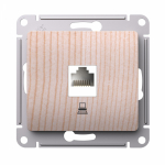 Розетка 1гн комп RJ45 с/у сосна механизм кат.5е Glossa Systeme Electric  (1/10)