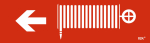 Наклейка самоклеющаяся "Пожарный кран/стрелка налево" 310х90мм IEK (1/10)