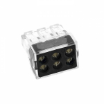 Клемма на 6 пров. СМК 106 1-2,5мм2 EKF (50/3600) Клемма на 6 пров. СМК 106 1-2,5мм2 EKF (50/3600)