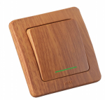 Выкл 1-клавиш. с подсветкой LED в сборе 16А 250В с/у дерево глянц. IP20 HEGEL Выкл 1-клавиш. с подсветкой LED в сборе 16А 250В с/у дерево глянц. IP20 HEGEL