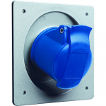 Розетка силовая (CEE) панельная фланцевая 3Р 110x110 220-230 В (50+60 ГЦ) СИНЯЯ 6ч пластик IP44 ABB Розетка силовая (CEE) панельная фланцевая 3Р 110x110 220-230 В (50+60 ГЦ) СИНЯЯ 6ч пластик IP44 ABB