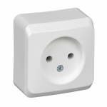 Розетка 1гн без З/К о/у белый 16А IP20 Этюд Systeme Electric  (1/25)