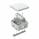 Коробка огнестойкая для о/п 40-0210-FR6.0-6 Е15-Е120 RAL7035 80х80х40 (44 шт/кор) Промрукав