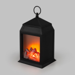 Светодиодный камин Нуар с эффектом живого огня 16x14x29 см, питание 3xАА (не в комплекте) NEON-NIGHT