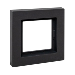 Рамка 1гн IP44, чёрная, пластик Эпика EKF