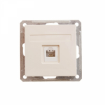 Розетка 1гн ТФ RJ11 с/у крем механизм W59 Systeme Electric  (1/10)