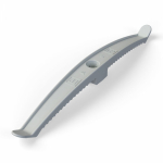 Держатель кабеля двусторонний для прямого монтажа серый Промрукав (1/20/120)