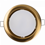 Светильник встраив под лампу GX53 10639.23 золото матовое   106*39мм   Jazzway