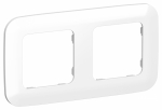 Рамка 2гн белый РУ-2-А-ФлБ   FLITE IEK (1/100)