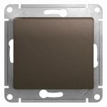 Выключатель 1кл прох с/у шоколад механизм Glossa Systeme Electric  (1/20/160)
