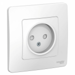 Розетка 1гн без З/К шторки с/у белый 16А Blanca Systeme Electric