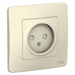 Розетка 1гн без З/К шторки с/у молочный 16А Blanca Systeme Electric