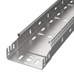 Лоток кабельный листовой 3000x100x50 сталь с перфорированной боковой стенкой толщ.2мм ПРОМРУКАВ
