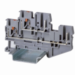 Зажим клеммный проходной 74.1мм размер ячейки 5.2мм на DIN-рейку 2 уровня сечение провода 2.5мм² 22А 500В термопласт DKC (ДКС) Зажим клеммный проходной 74.1мм размер ячейки 5.2мм на DIN-рейку 2 уровня сечение провода 2.5мм² 22А 500В термопласт DKC (ДКС)