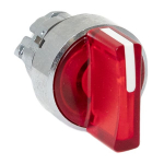 Исполнительный механизм переключателя ХB4 красный на 2 положения возвратный без фиксации, с подсветкой с короткой ручк IP65 EKF
