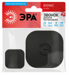 Звонок беспроводной черный IP44 2хАА 6мел 100м BIONIC Black ЭРА (1/10/60) Звонок беспроводной черный IP44 2хАА 6мел 100м BIONIC Black ЭРА (1/10/60)