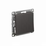 Выключатель 1кл кнопочный с/у базальт механизм AtlasDesign Systeme Electric