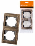 Рамка 2гн старинная бронза вертикальная Лама TDM Рамка 2гн старинная бронза вертикальная Лама TDM